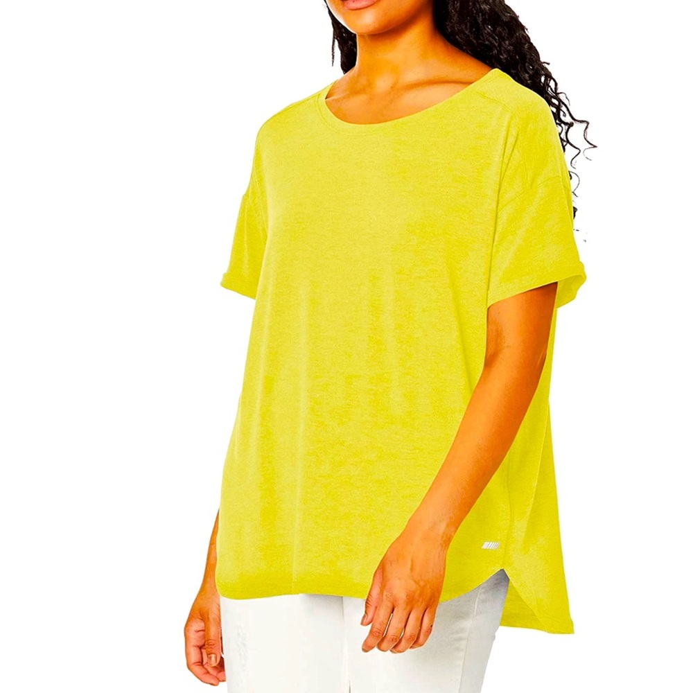 AMAZON ESSENTIALS Lightweight Relaxed Crewneck Shirt Size XXL Yellow NWT